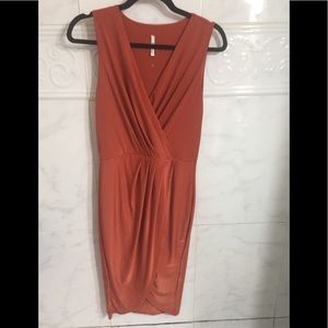 NWOT Draped Grecian amber dress bodycon curvy